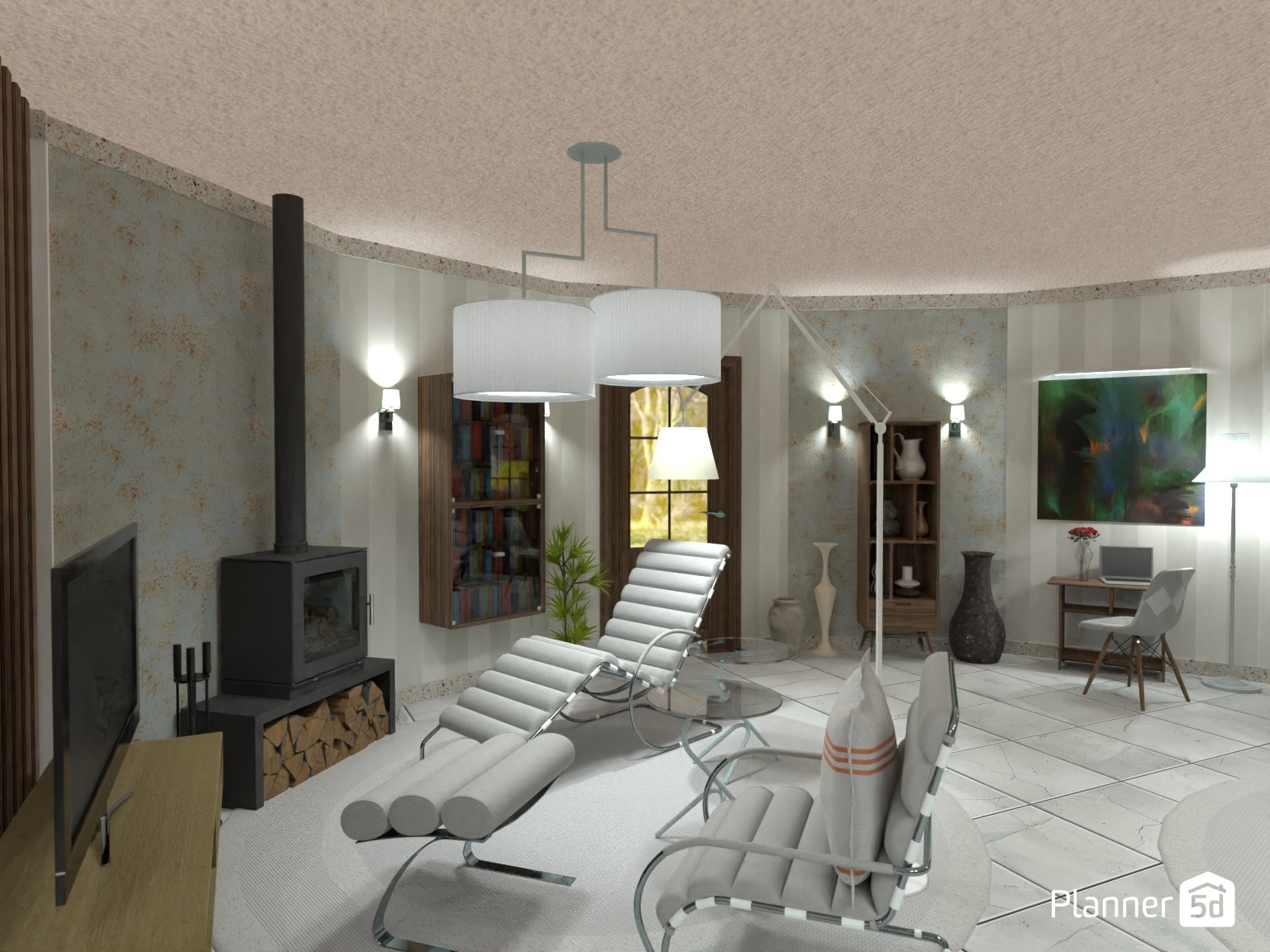 salón estilo moderno #21871462 by Yolanda Infante Garrido