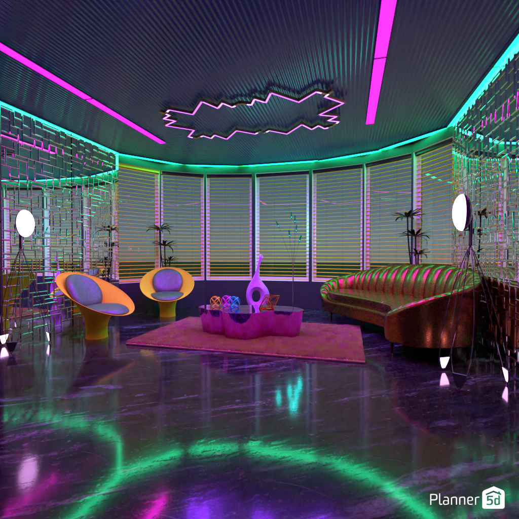 Sala de Estar Futurista #17009691 by Editors Choice
