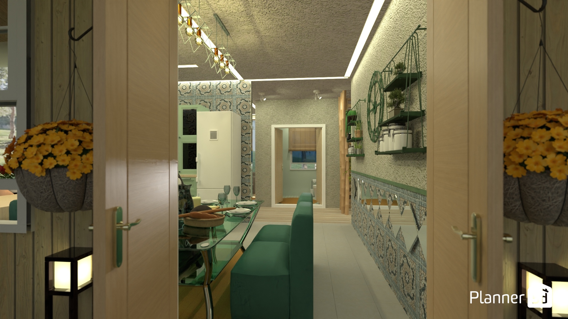 COCINA MODERNA CON ACENTOS FRIOS #26225648 by Yolanda Infante Garrido