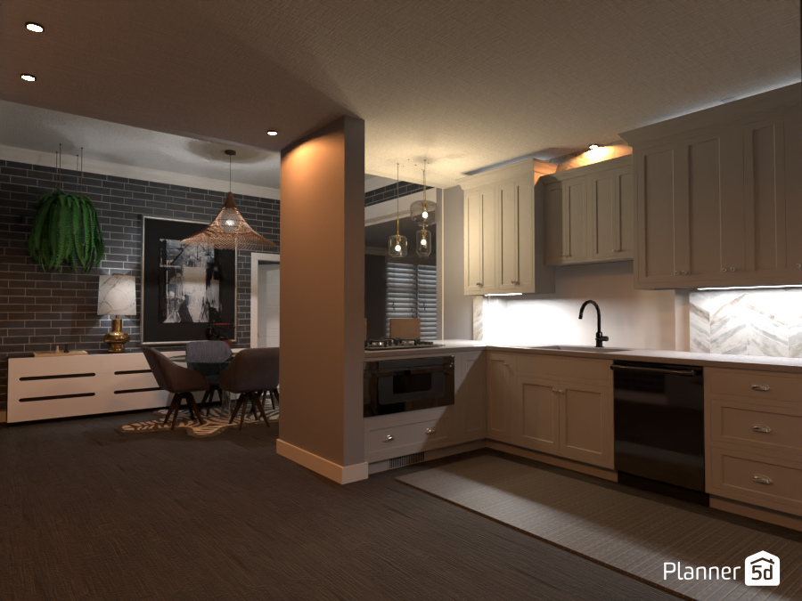 my dream town house kitchen to breakfast / garage #9087877 by Damir