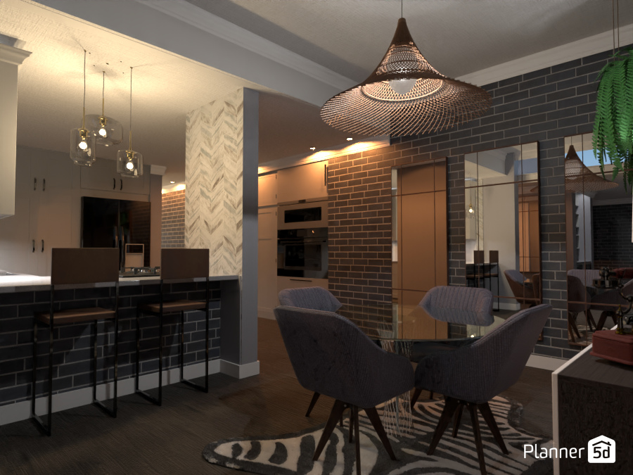 my dream town house /kitchen ,breakfast nook #9087909 by Damir