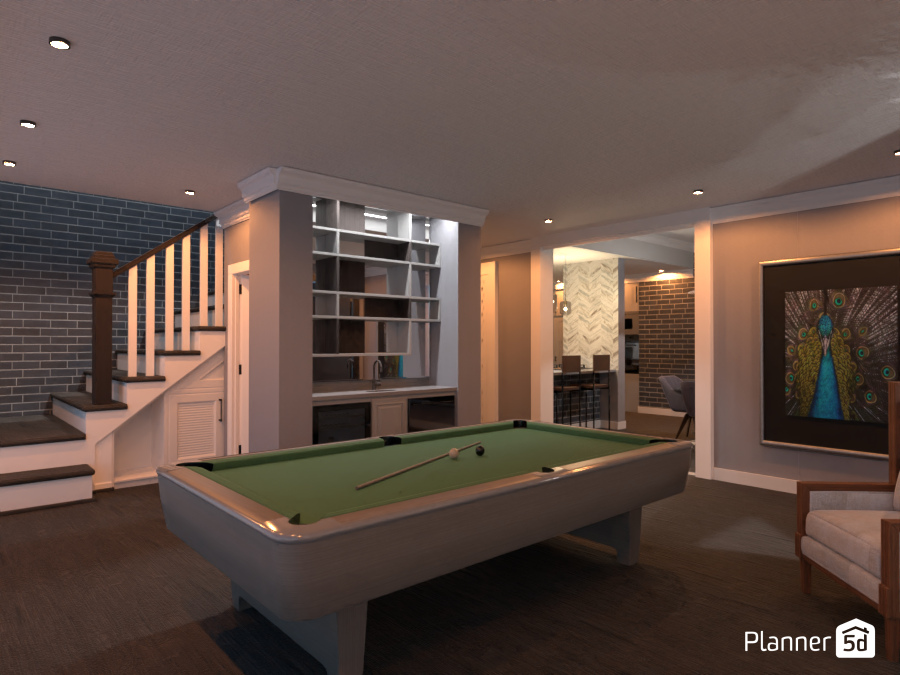 my dream town house / entrance / game room /stairway #9088181 by Damir