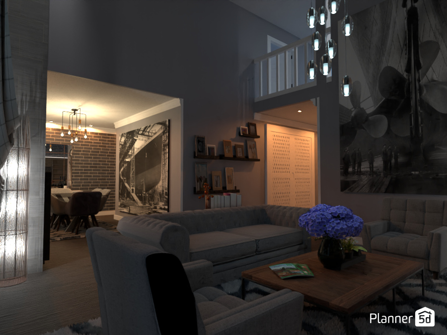 my dream town house living room / dining  , finished 9088365 by Damir image