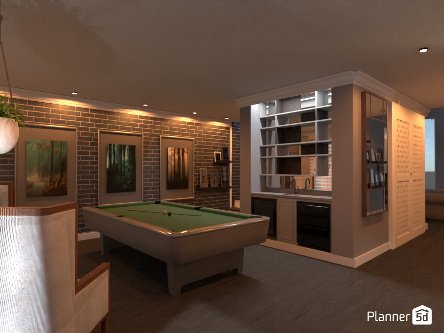my dream town house / entrance / game room /wet bar #9088421 by Damir