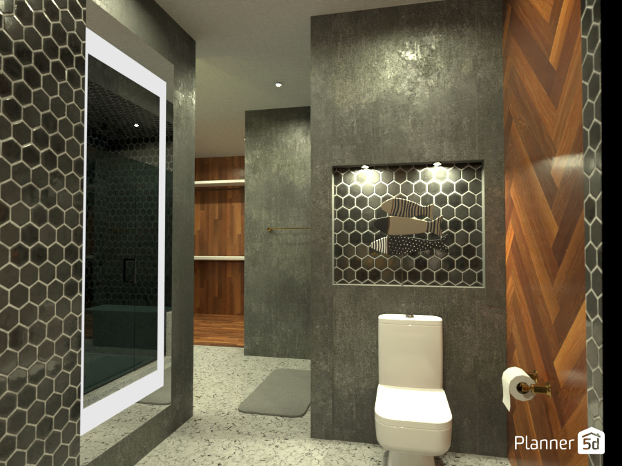 my dream town house master bath /closet #9154000 by Damir
