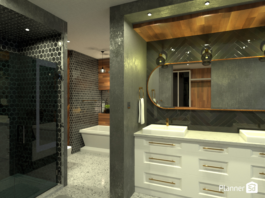 my dream town house master bath /closet 9154040 by Damir image