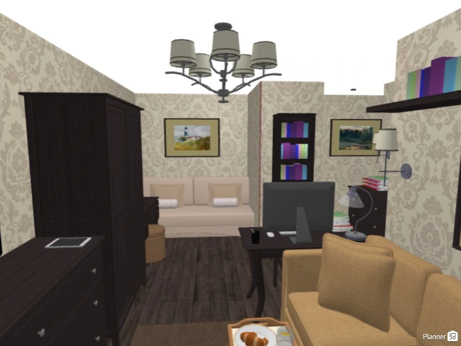 Однакомнатная хрущевка #65260 by POLINA TURINSKAYA