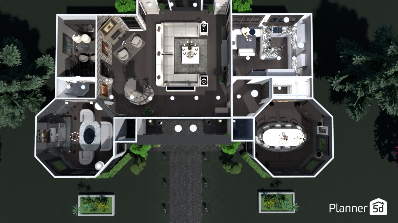Level 1 house top view #17643487 by Aldona