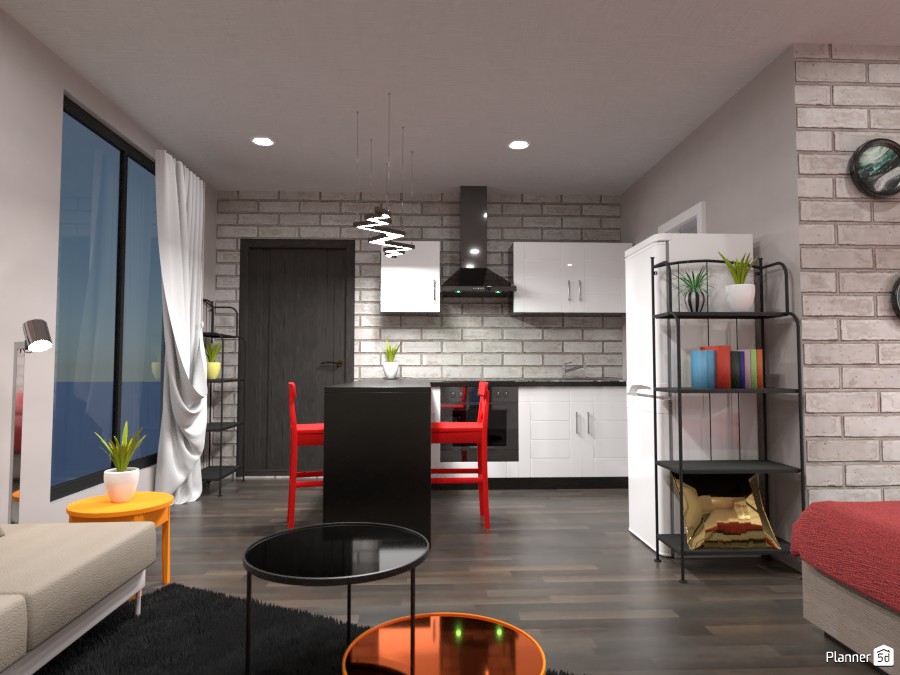 Small studio interior : kitchen #3926133 by Gabes