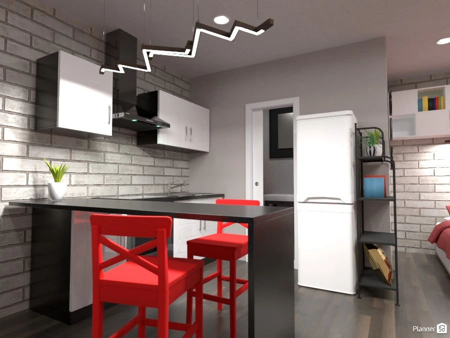 Small studio interior #84432 by Gabes