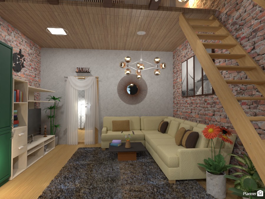 Living room in a cottage 4278032 by Born to be Wild image