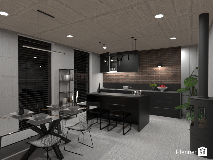 Comedor industrial / Batalla de diseño #12606115 by Hall Pat