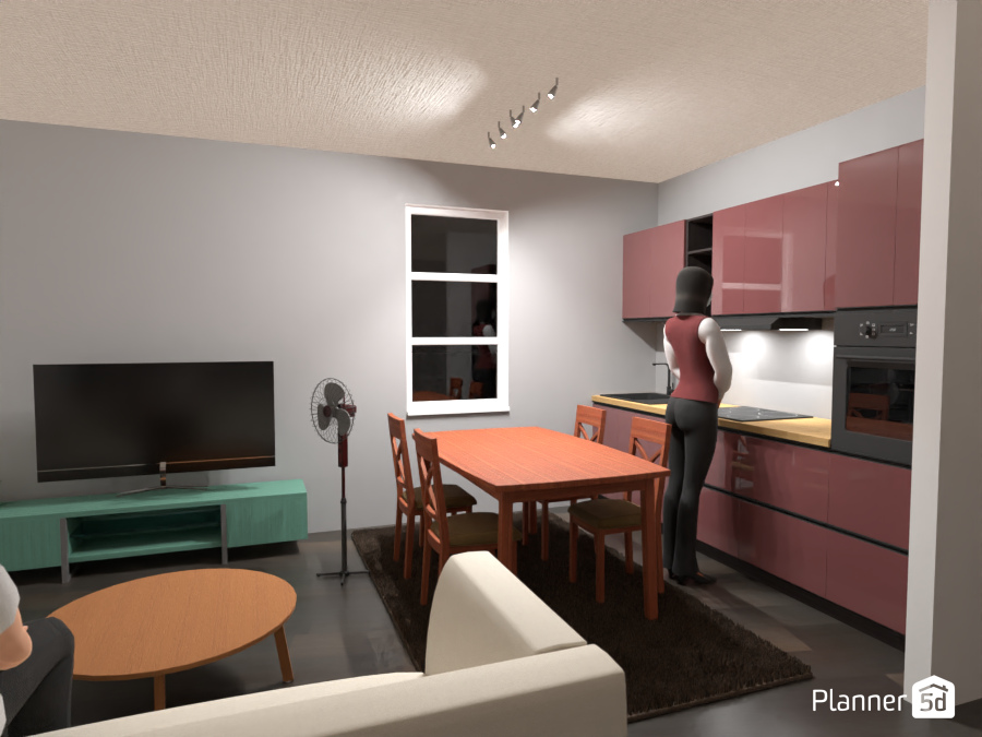 salon & cuisine #13638639 by David Lakpa