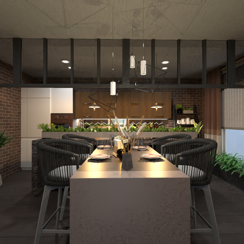 Brown and White Kitchen #11491764 by Editors Choice