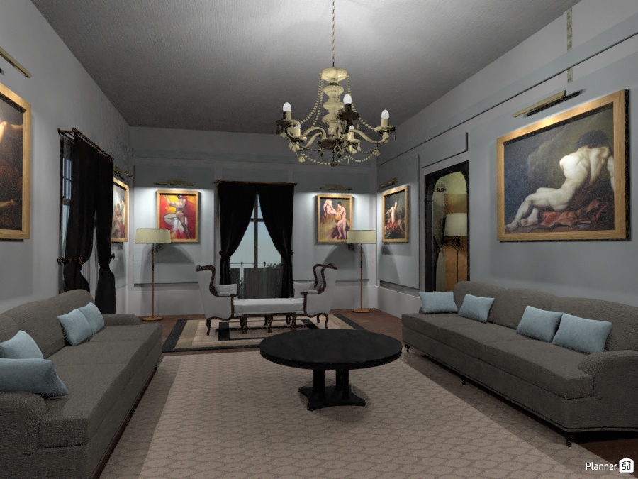 Drawing room with duchesse brisée 2595372 by Ricardo Barros image