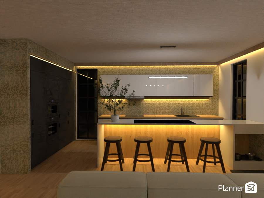 green tile kitchen #13410239 by Maringa