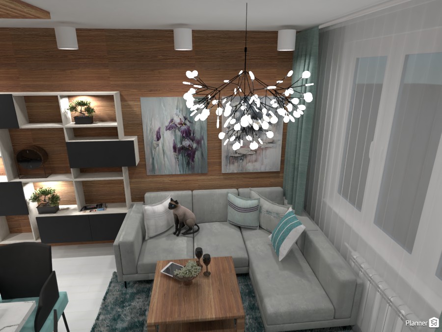 Гостинная с кухней #5530233 by Юлия