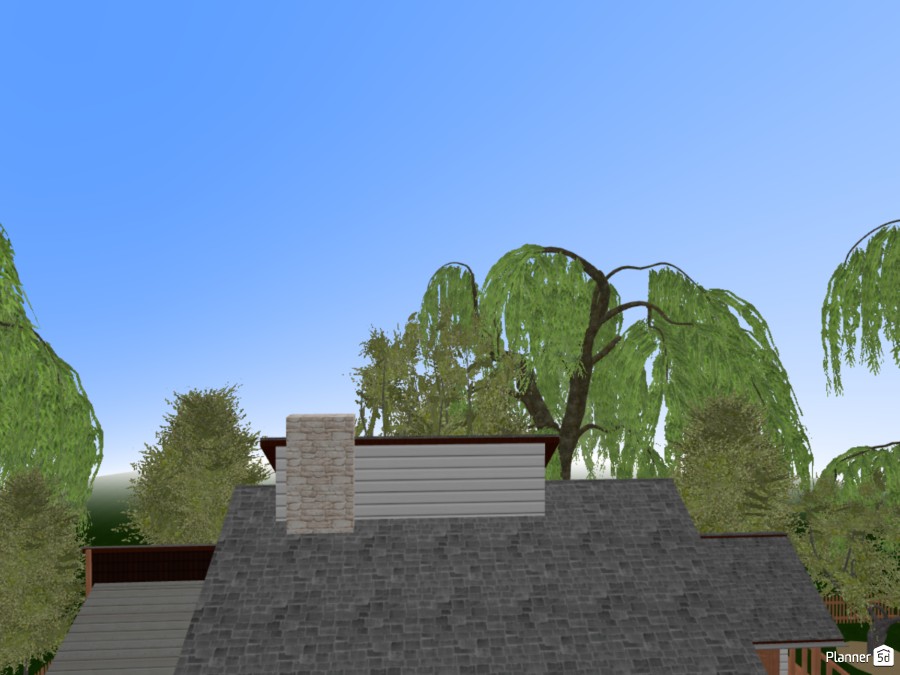 Wooden house with landscape #25821900 by User 175607592