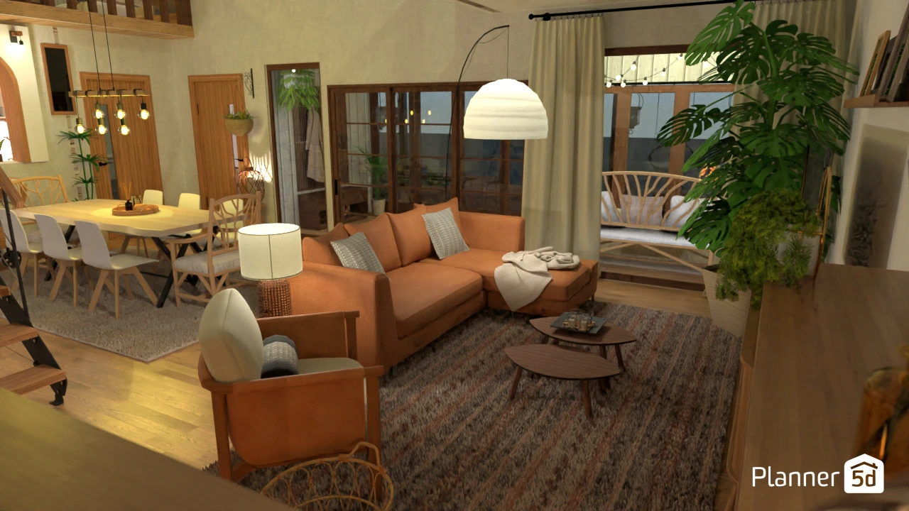 Boho wood and stone house #112564 by Ursulass