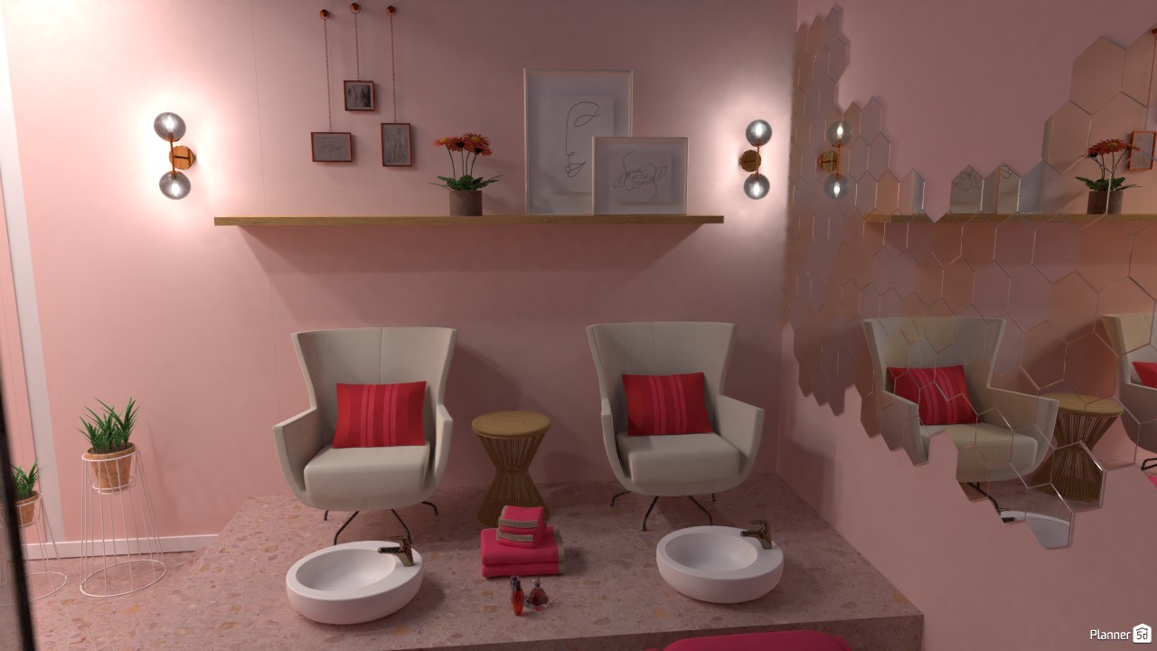 NAIL BAR - Free Online Design | 3D House Ideas - Diarra Sarré by Planner 5D