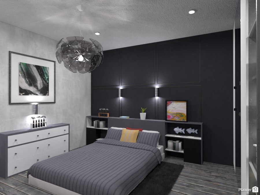 Серая спальня #5304781 by Olga