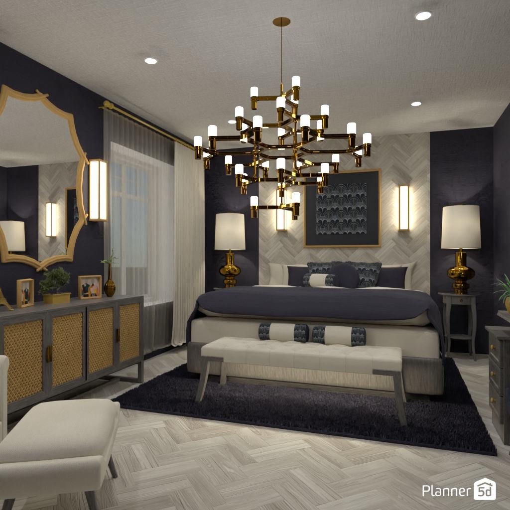 Luxury bedroom interior #32383448 by Editors Choice