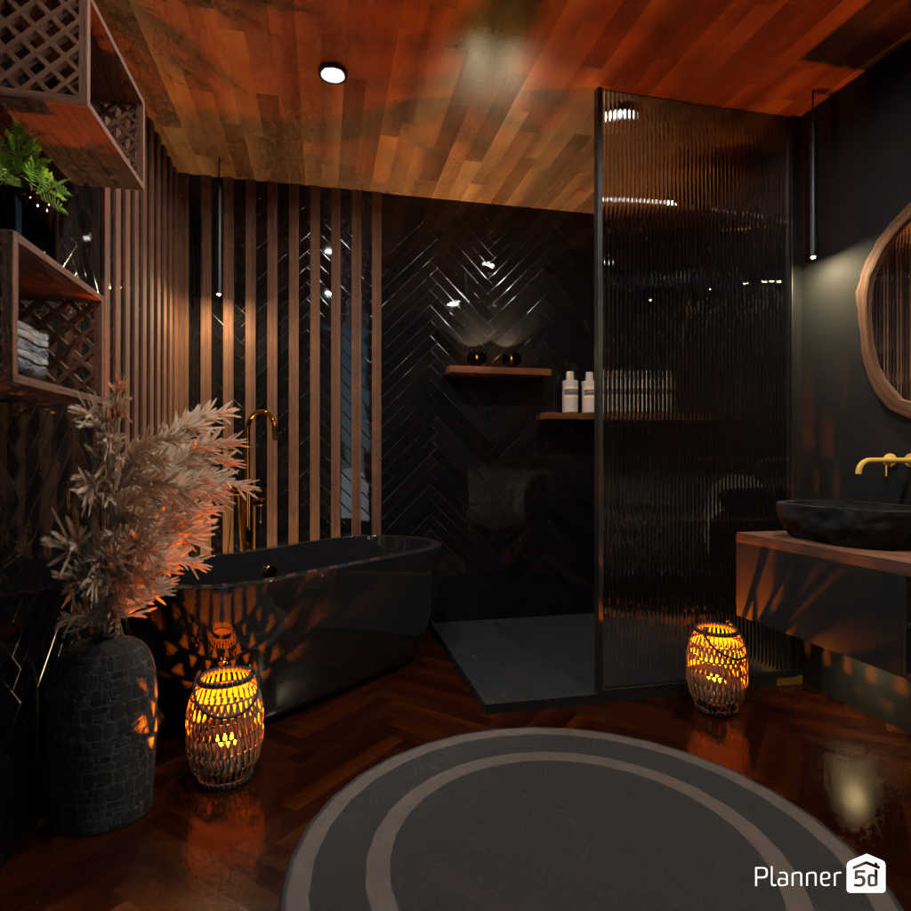 Dark Bathroom #17679275 by Editors Choice