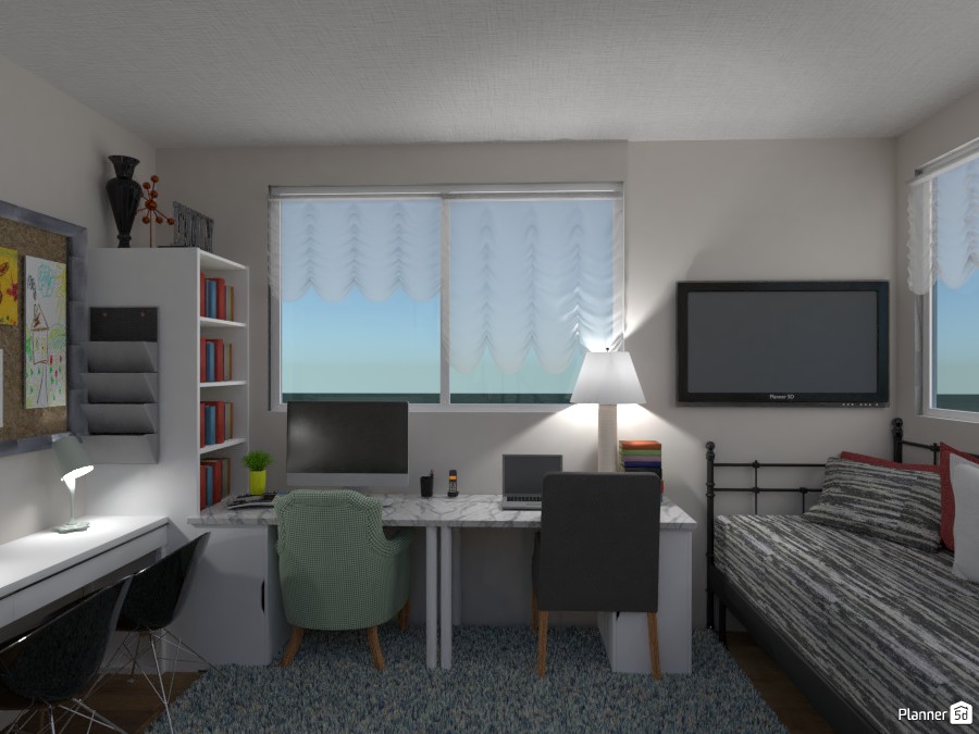 Shared Office Space/Guest Room #3061989 by Isabel