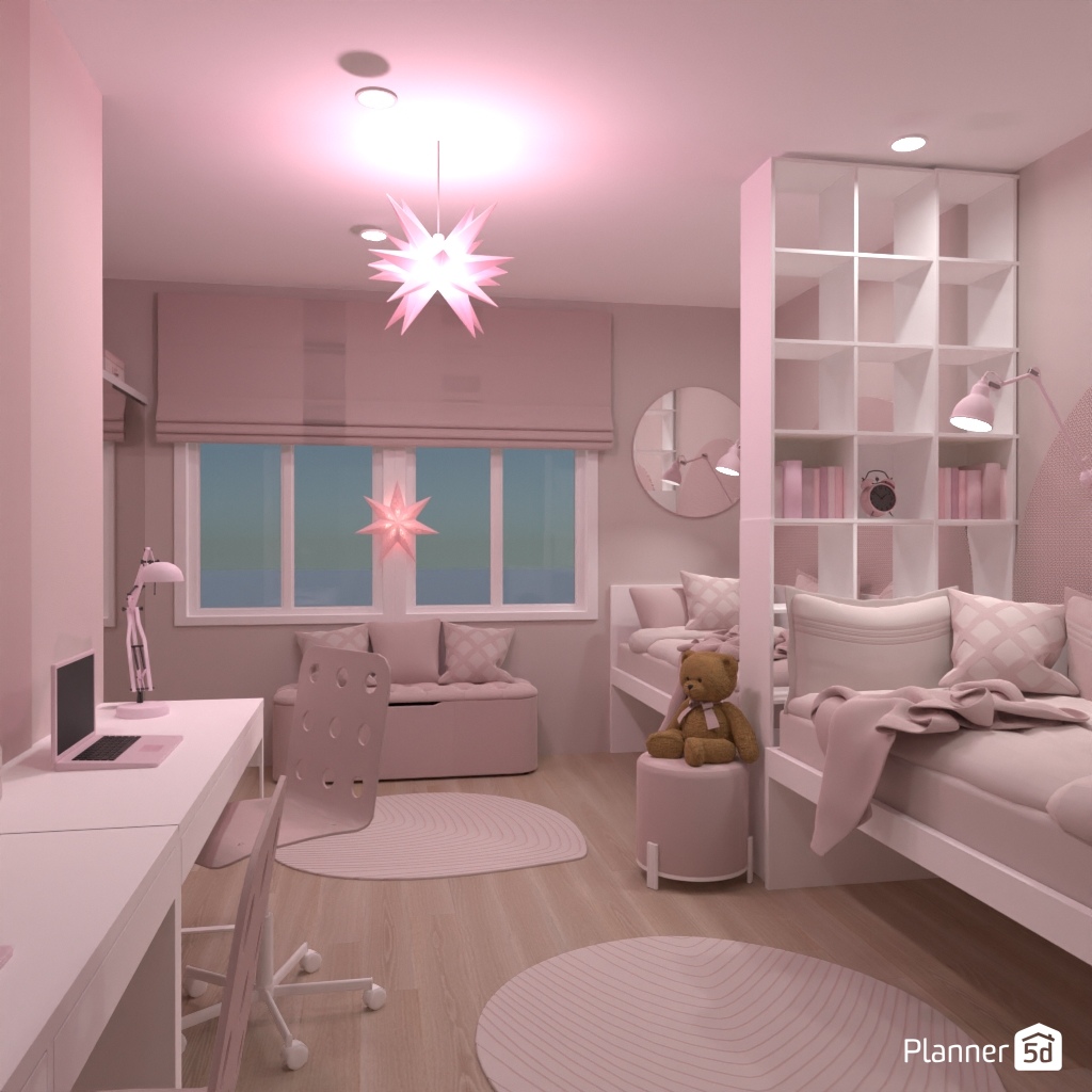 Bedroom for twins #36135608 by Editors Choice