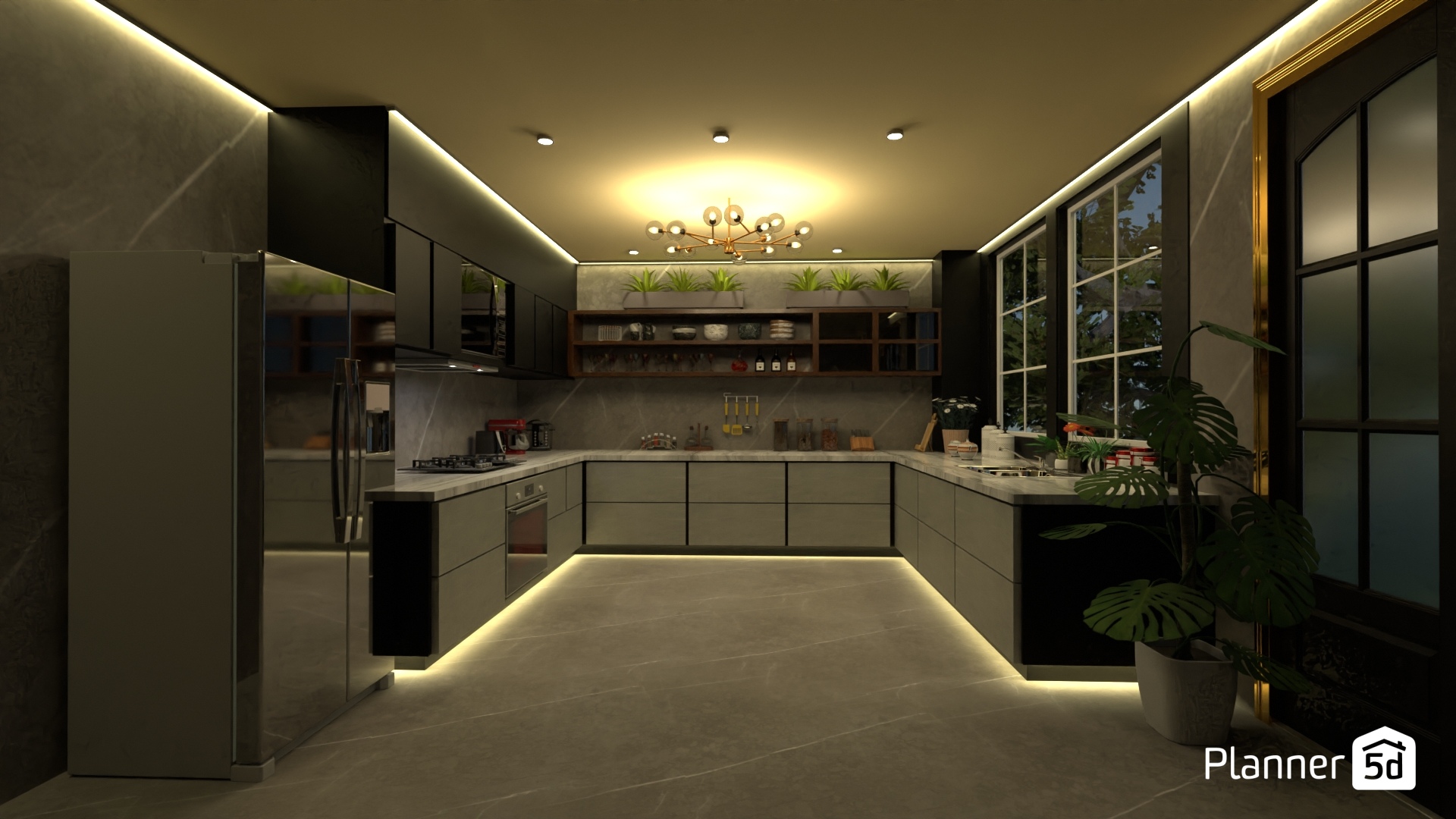 Cocina con vista exterior #23878159 by MariaCris
