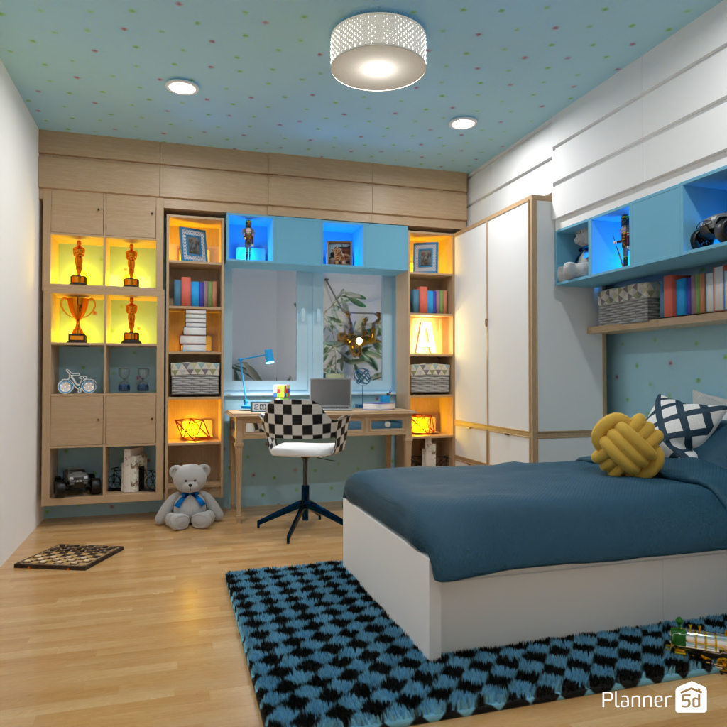 Blue kids room #19528852 by Editors Choice