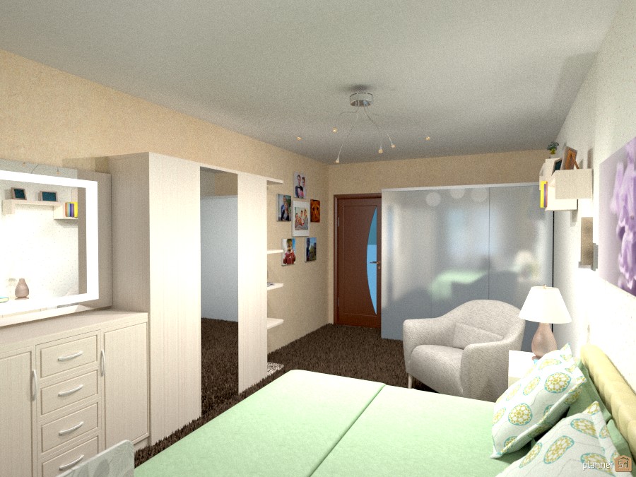 спальня прямоугольной формы #1110431 by Юля Опарина