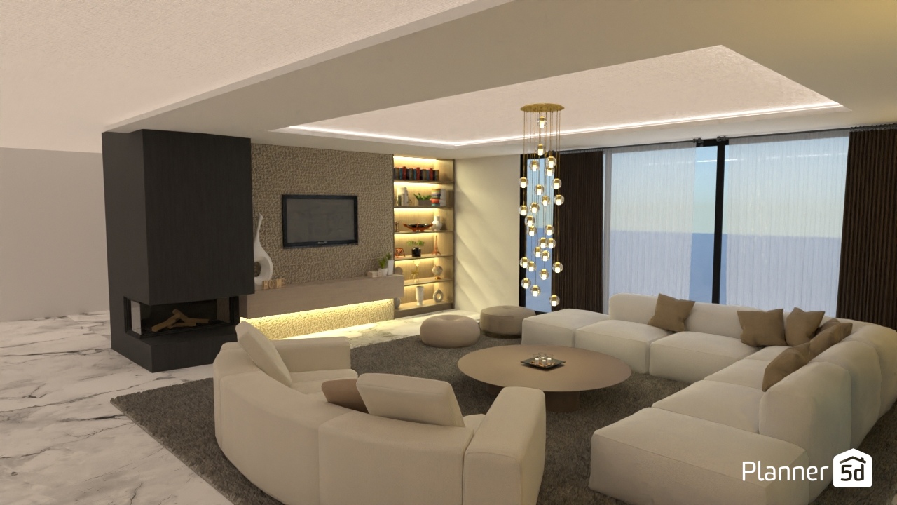 living area #25284368 by Moon Dusk