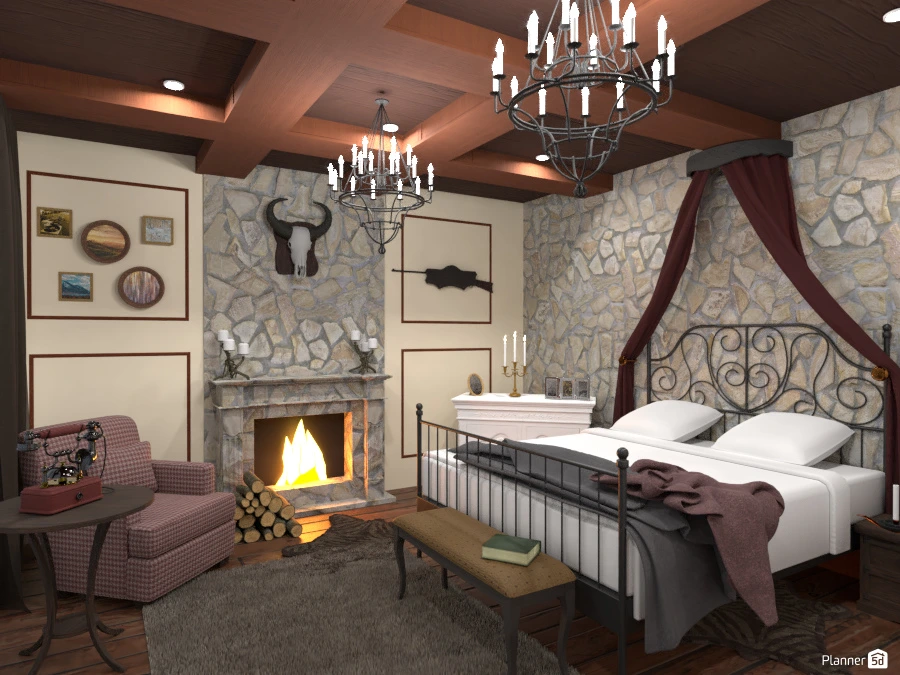 mountain view bedroom #3049772 by Oleksandra Kunieva