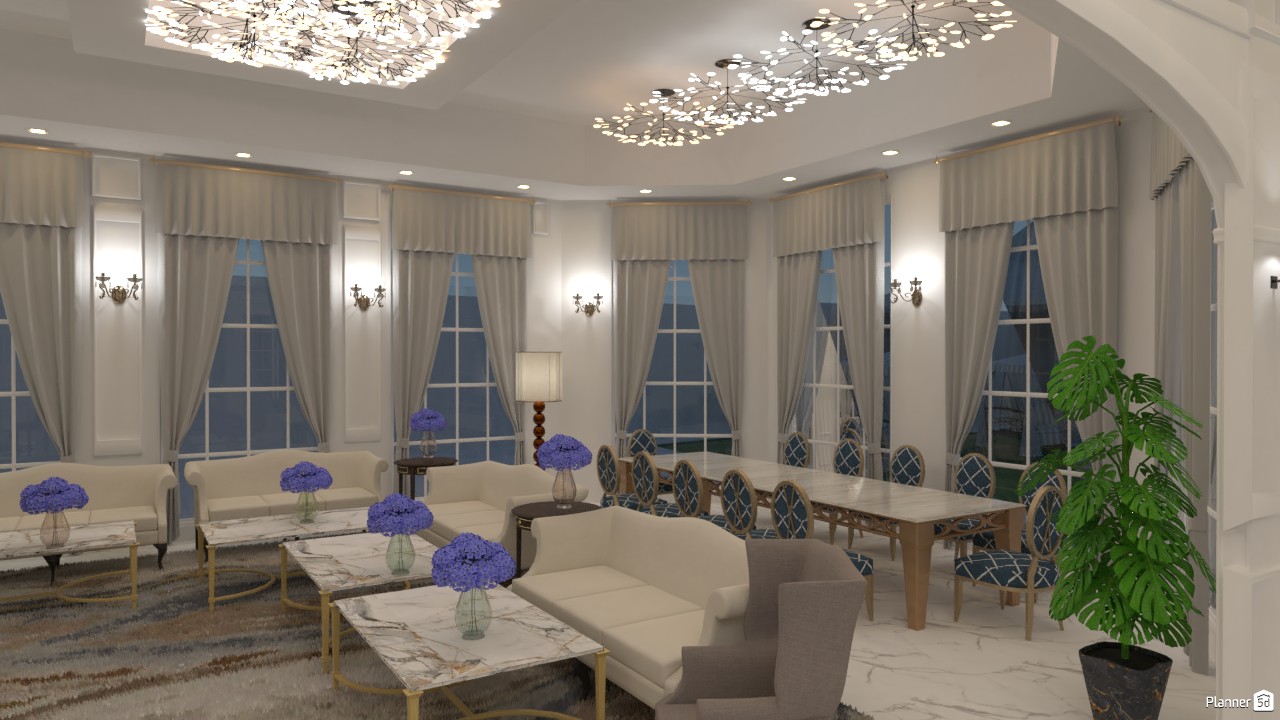 Luxury NeoClassic Living/dining room #3718175 by Mrs AKA