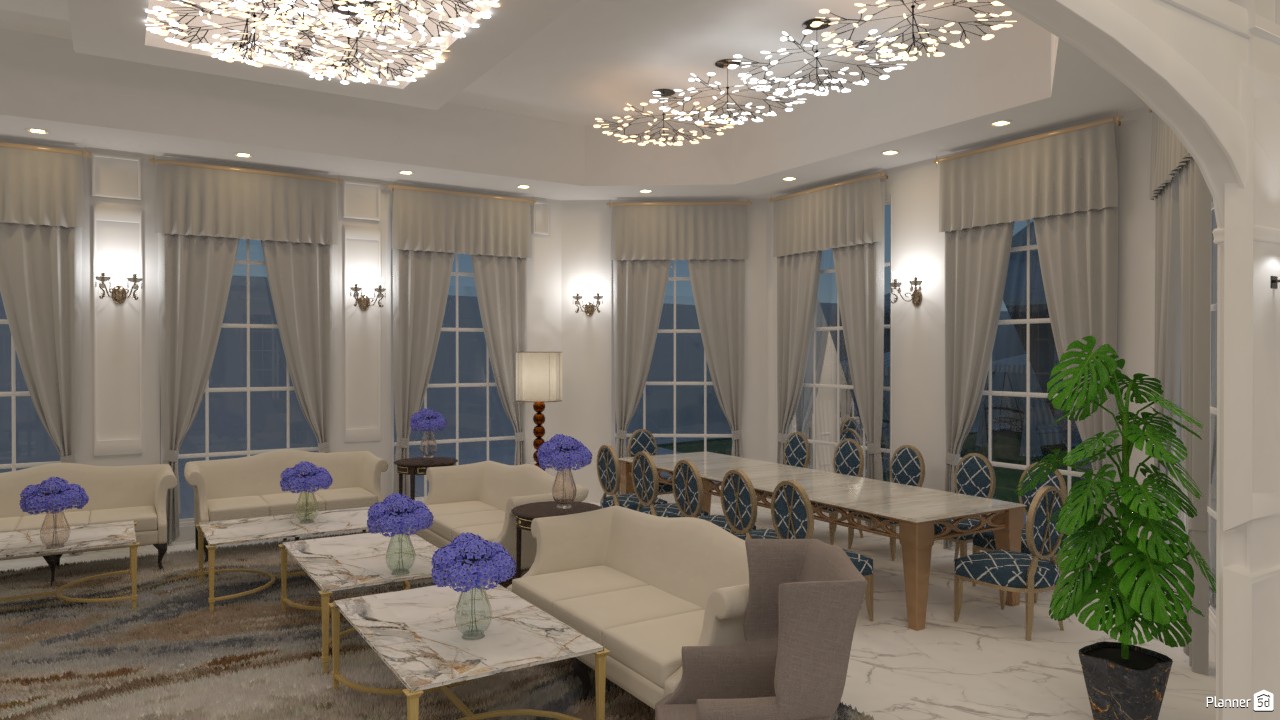 Luxury NeoClassic Living/dining room 3718175 by Mrs AKA image