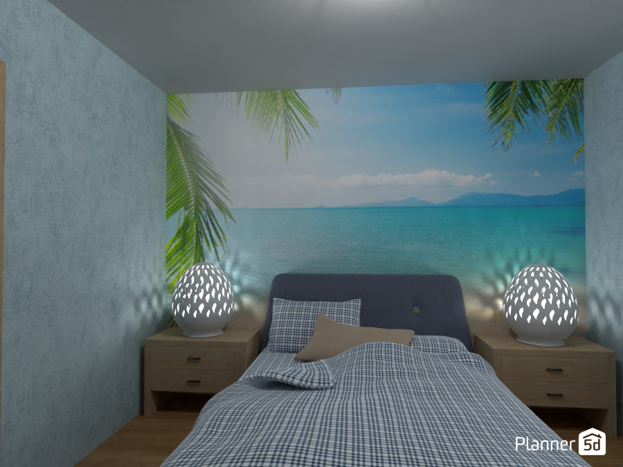 Tropical bedroom 8544925 by Rita image