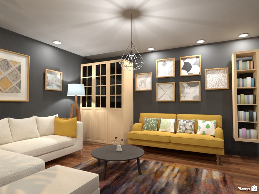Scandinavian living room 2 #3643196 by Rita