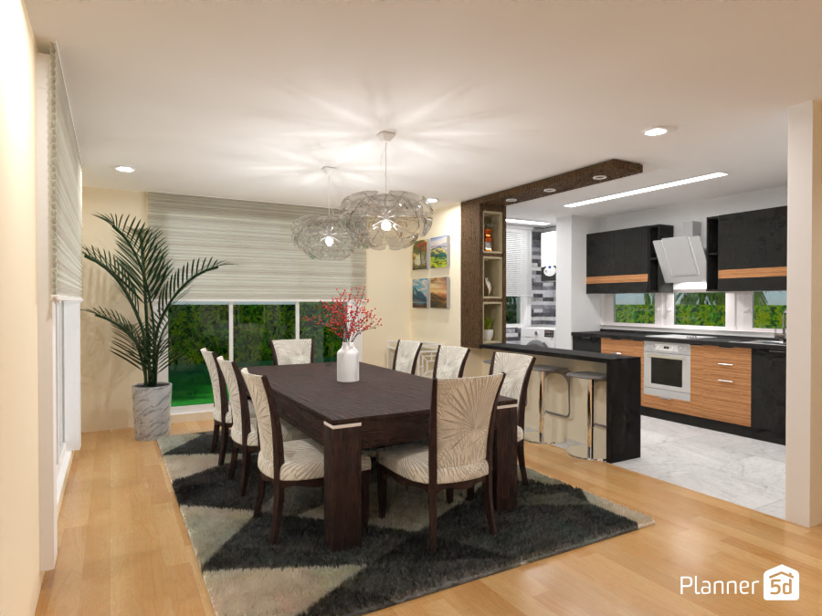 Comedor - cocina abierta #12664443 by MariaCris