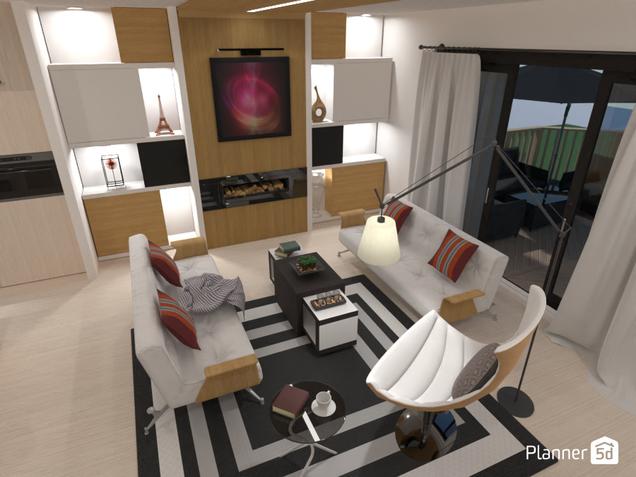 Contemporary Living Room #7347558 by Wing Yip Tomi Choi