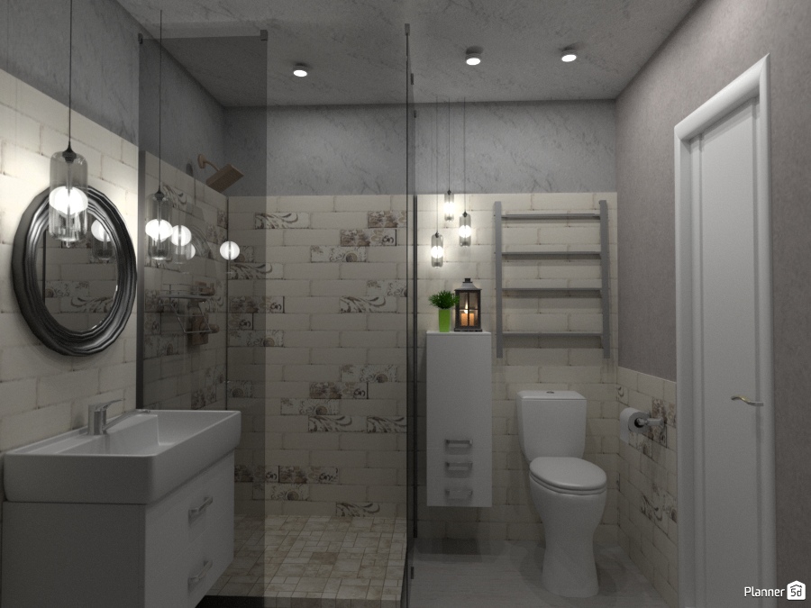 Санузел в женском лофте #1783973 by Elena Strenova