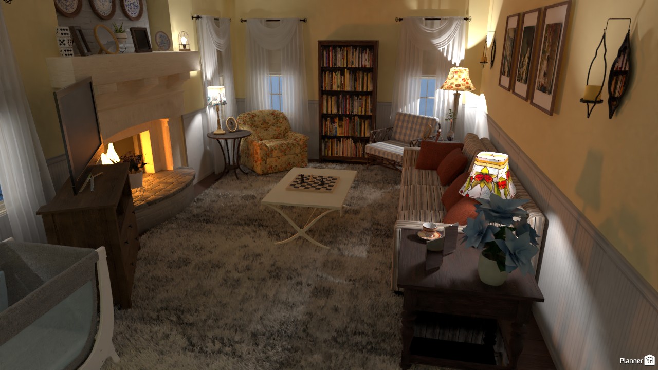 Nostalgic Family Living Room #3297476 by Megan H