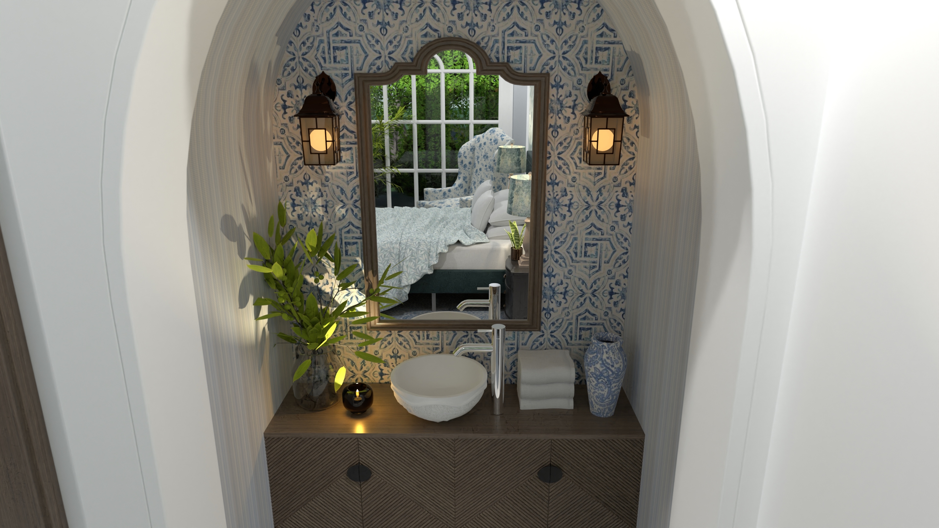 mediterranean inspired bedroom #31401032 by Kawthar khalfaoui