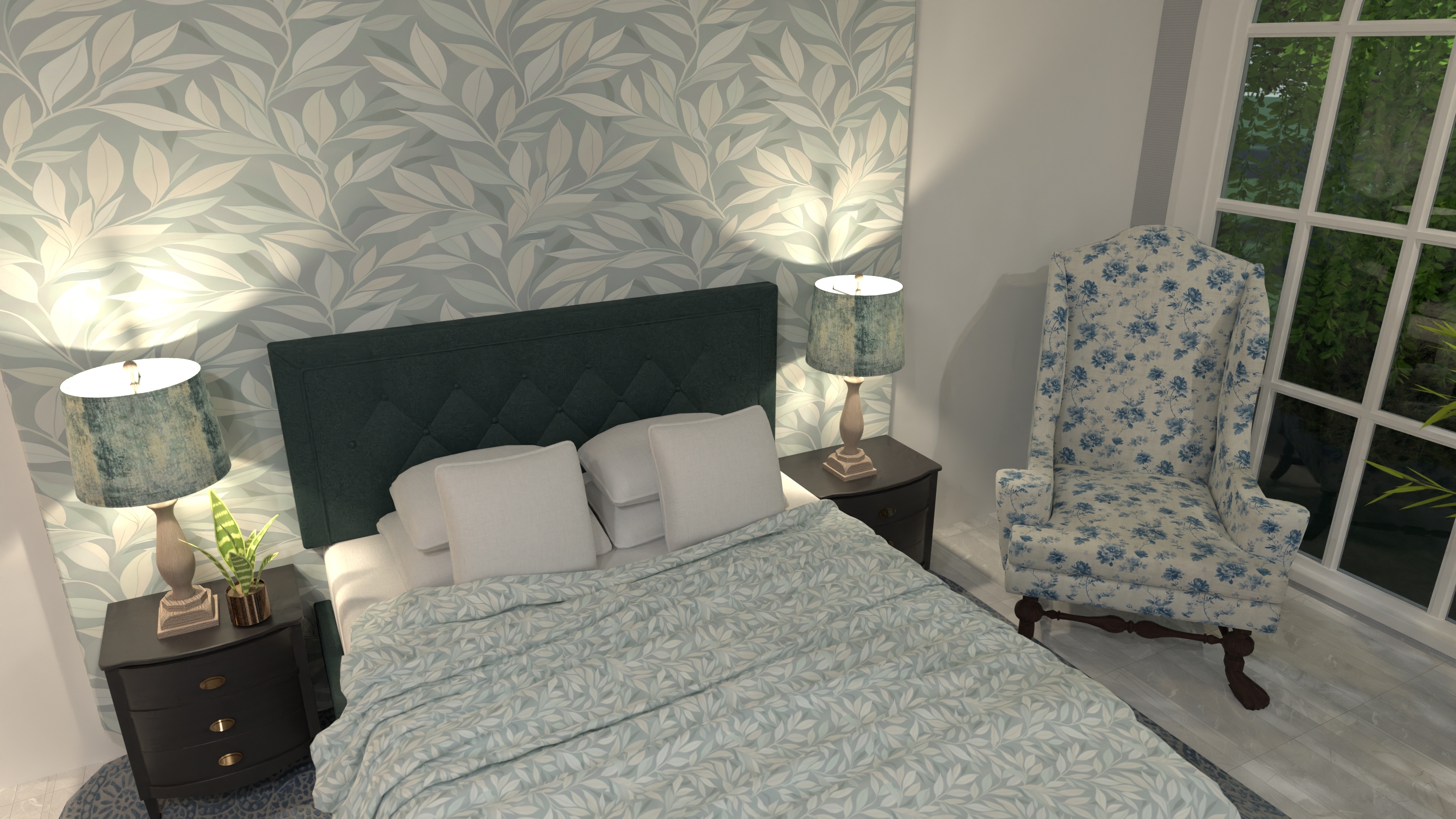 mediterranean inspired bedroom #31402044 by Kawthar khalfaoui