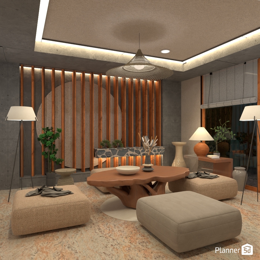 Japandi Living Room #25695136 by Editors Choice