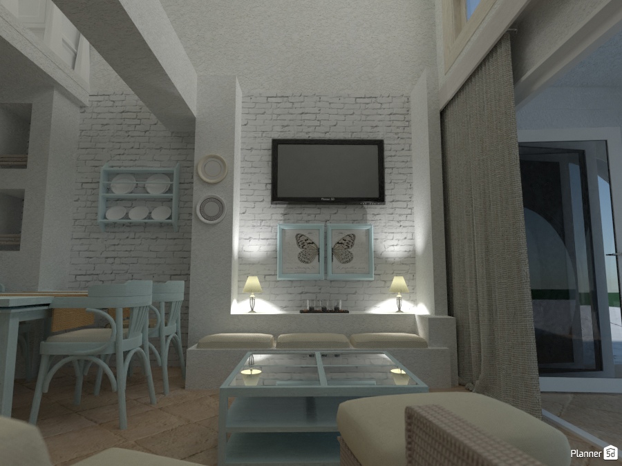 Casa Rustica: Living #2494437 by Micaela Maccaferri