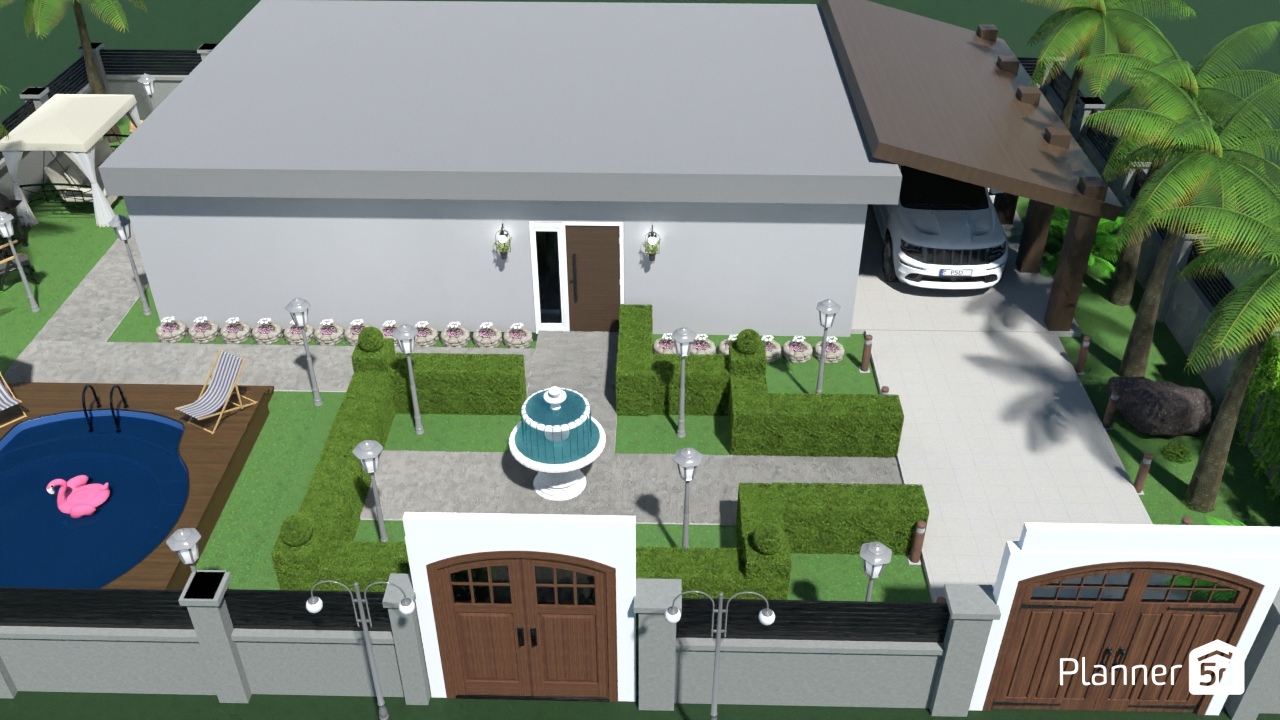 Богатый дом в тропическом стиле #32773220 by Ахмад