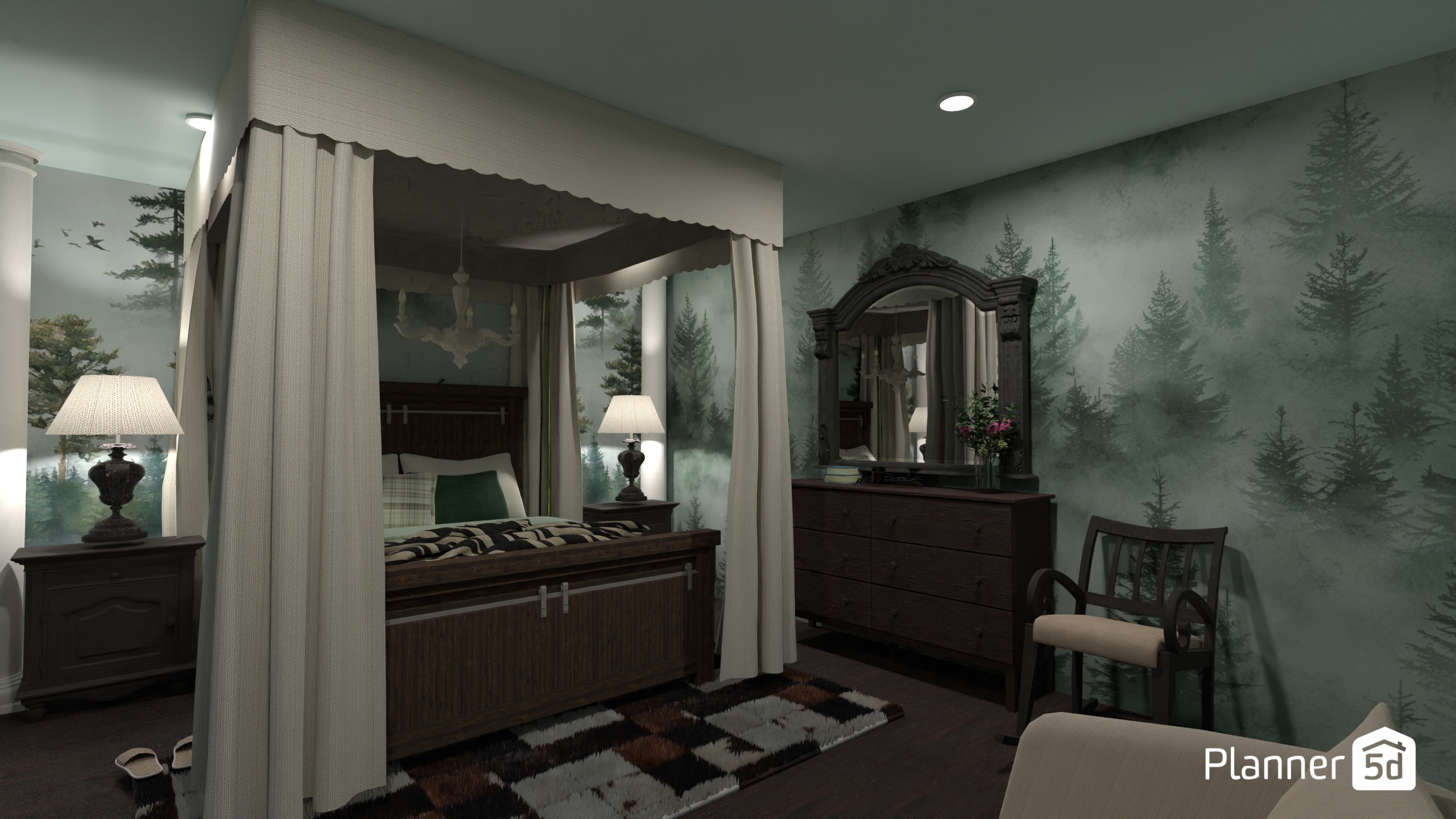 moody vintage bedroom #34455534 by Menna