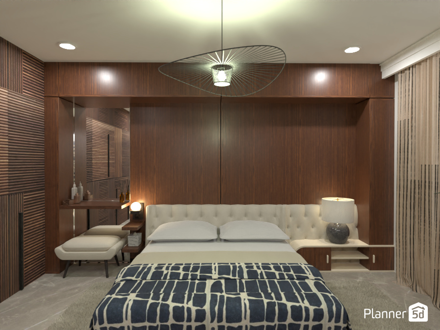 Bedroom with mid-century modern vibe #9122756 by Oleksandra Kunieva