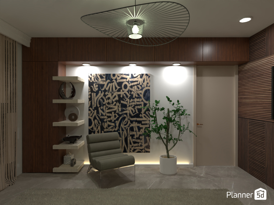 Bedroom with mid-century modern vibe #9122808 by Oleksandra Kunieva